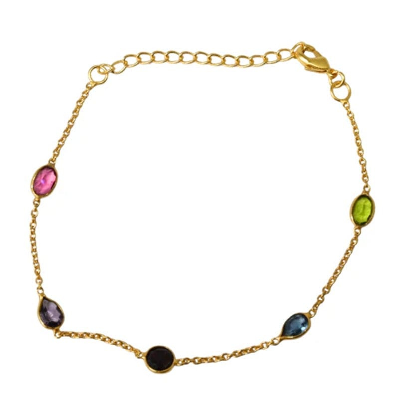 Euro Gold Gem Bracelet | A365bb - Jewellery