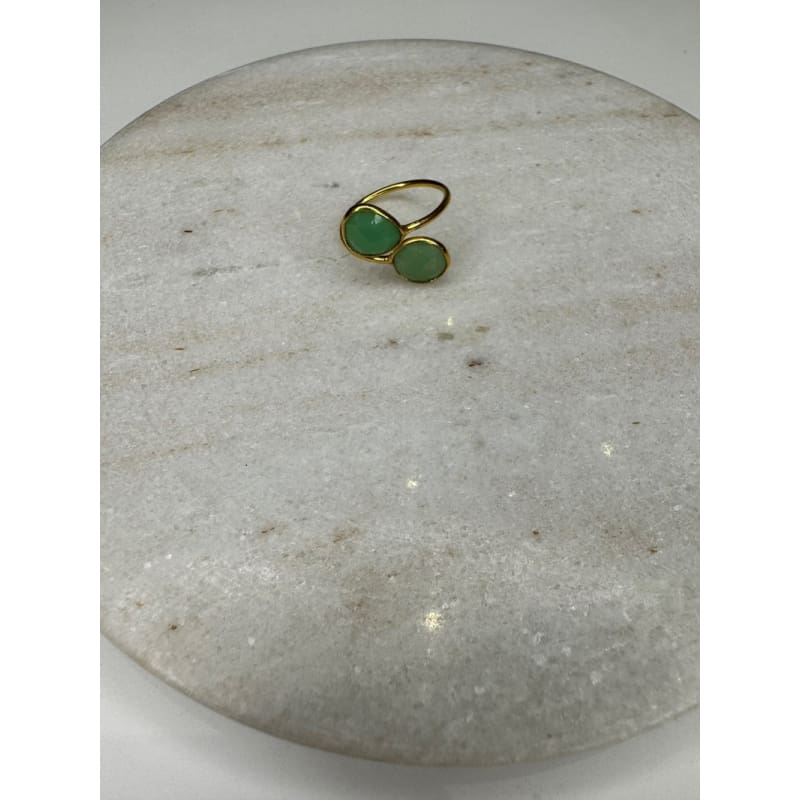 Euro Gold Gem Ring | A255 - Jewellery