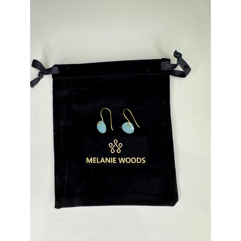 Euro Gold Gemstone Drop Earrings | A279 - Jewellery