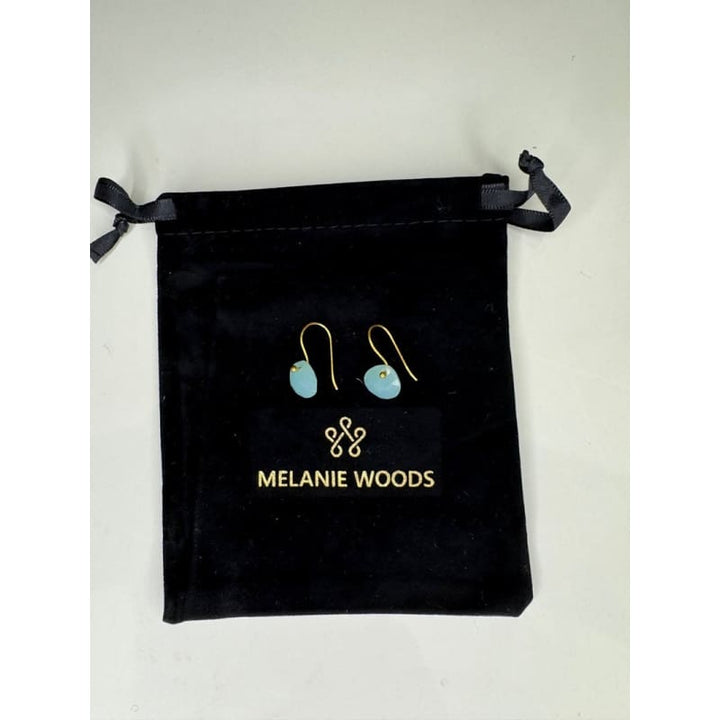 Euro Gold Gemstone Drop Earrings | A279 - Jewellery