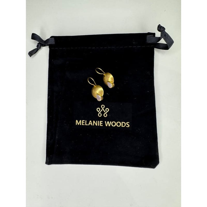 Euro Gold Gemstone Earrings | A223 - Jewellery