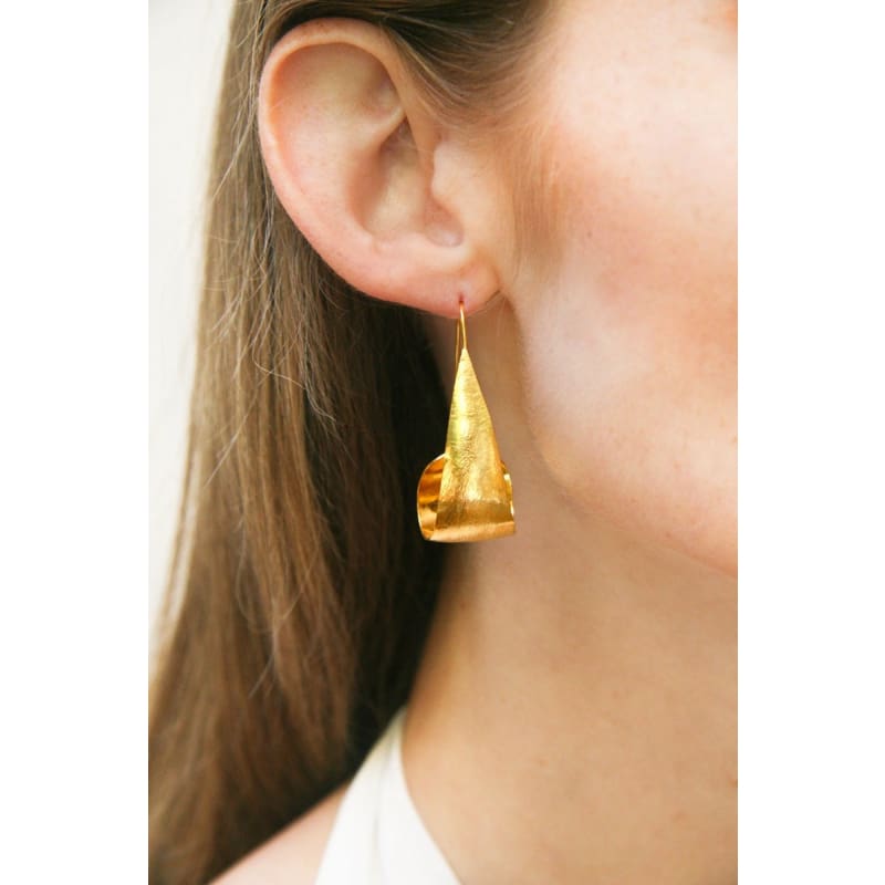 Euro Gold Hoop Earrings | B29 - Jewellery
