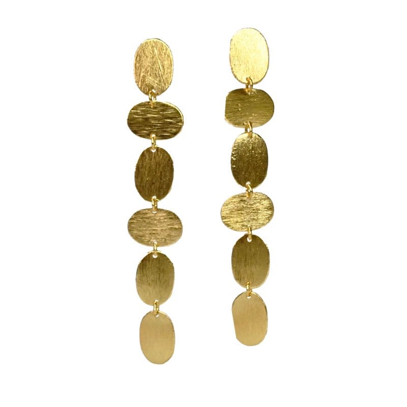 Euro Gold Motif Stud Earring | B91A - Jewellery