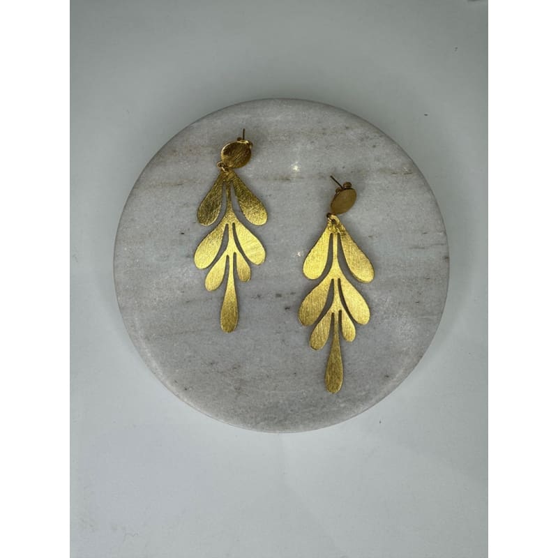Euro Gold Stud Earrings | B259 - Jewellery