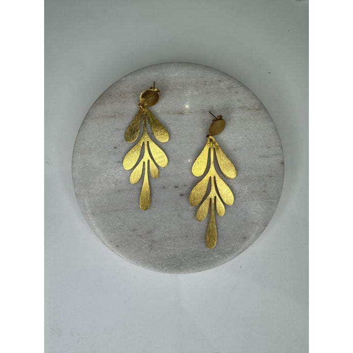 Euro Gold Stud Earrings | B259 - Jewellery
