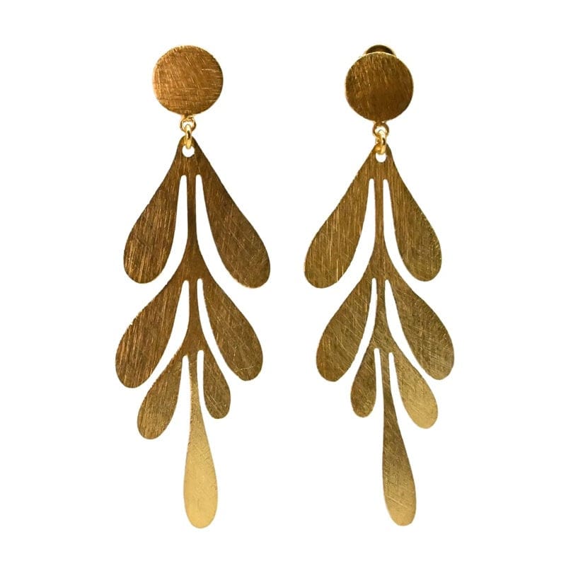 Euro Gold Stud Earrings | B259 - Jewellery