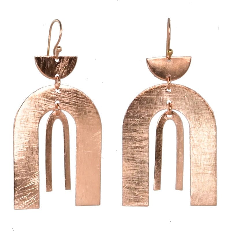 Euro Rose Gold Earring | B140r - Jewellery