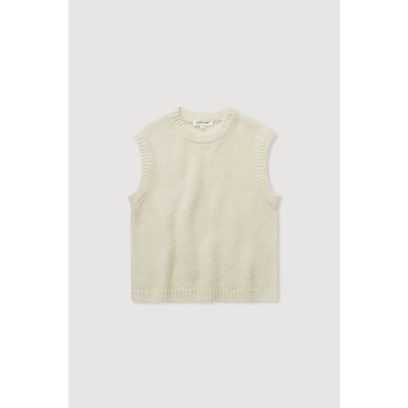 Everly Knit Vest | Cream - Knitwear