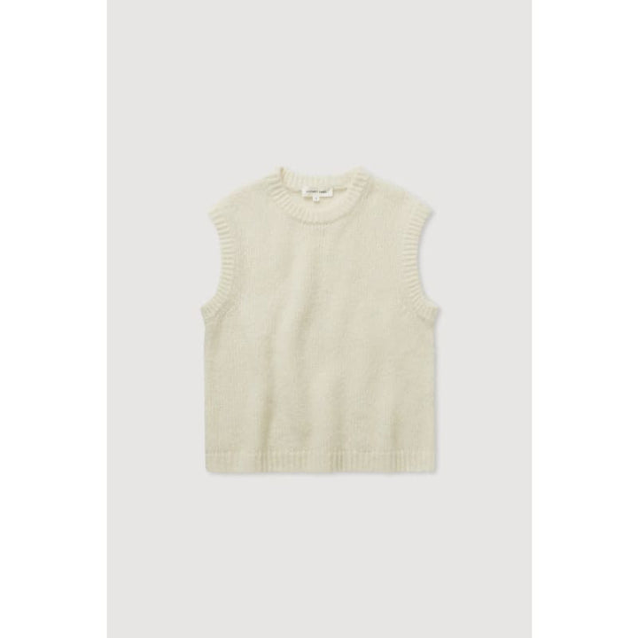 Everly Knit Vest | Cream - Knitwear