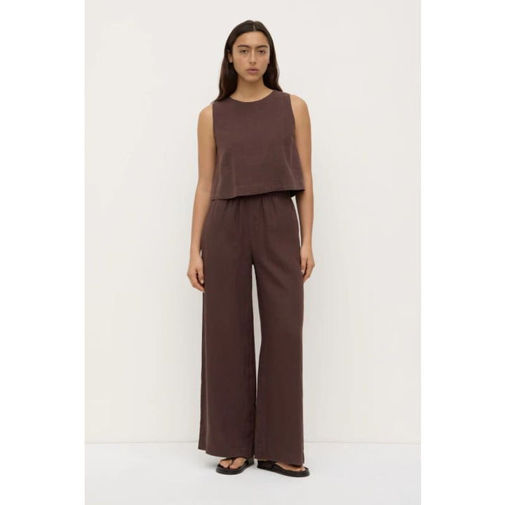 Everyday Linen Pant | Ganache - Bottoms
