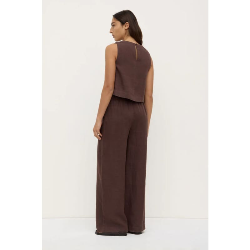 Everyday Linen Pant | Ganache - Bottoms