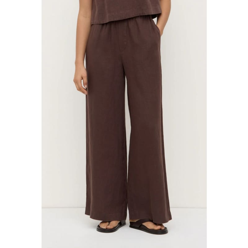 Everyday Linen Pant | Ganache - Bottoms