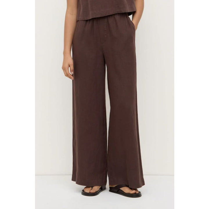 Everyday Linen Pant | Ganache - Bottoms
