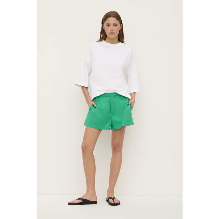 Everyday Poplin Short | Bright Green - Bottoms