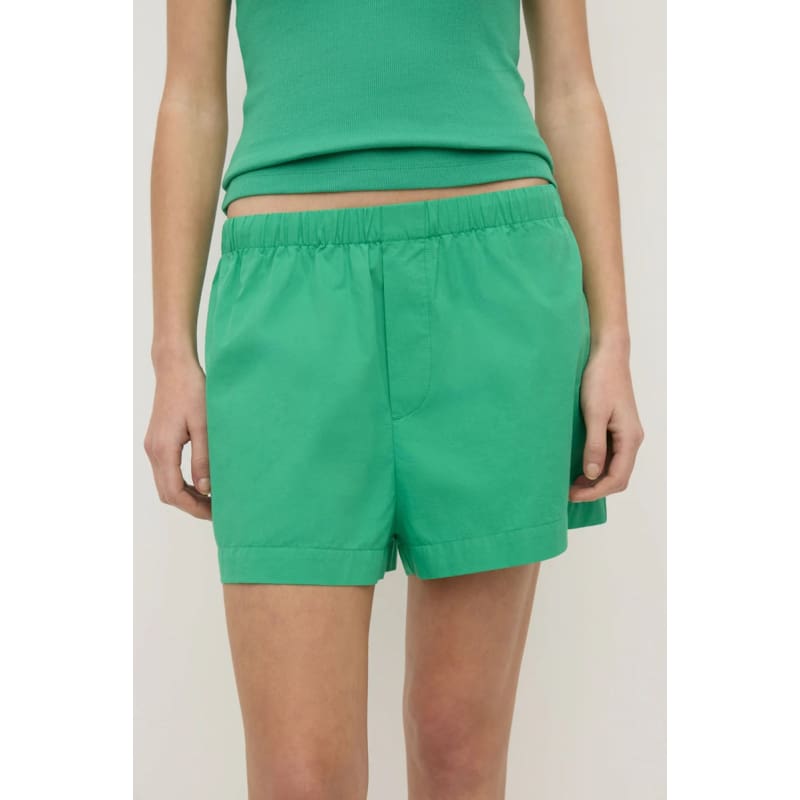 Everyday Poplin Short | Bright Green - Bottoms