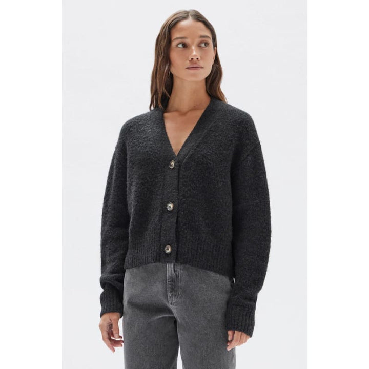 Evi Wool Cardigan | Black - Tops