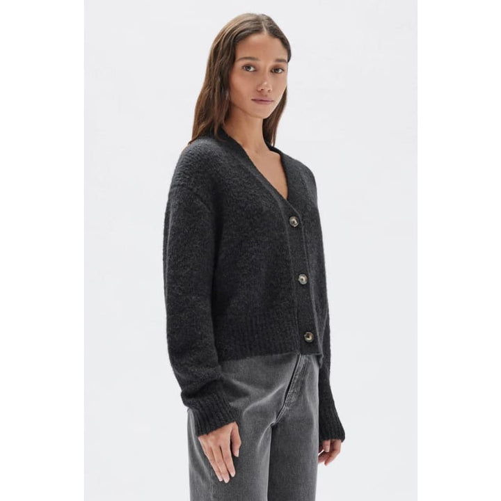 Evi Wool Cardigan | Black - Tops