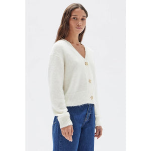 Evi Wool Cardigan | Cream - Tops