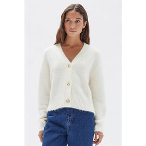 Evi Wool Cardigan | Cream - Tops