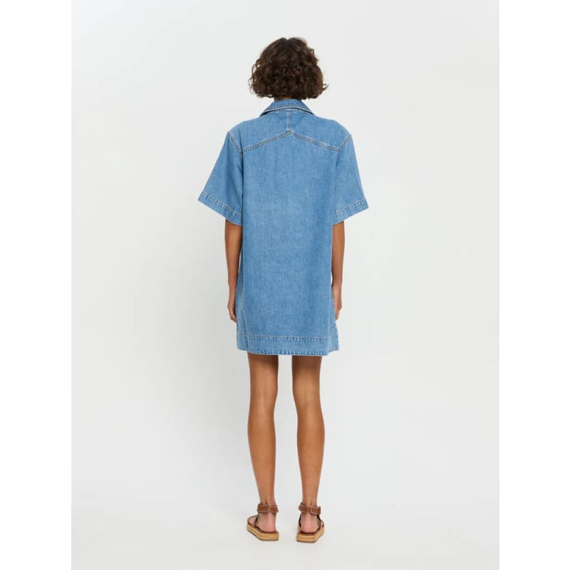 Evie Denim Dress | Blue - Dress