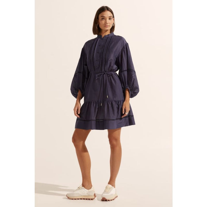 Festoon Dress | Indigo - Dress