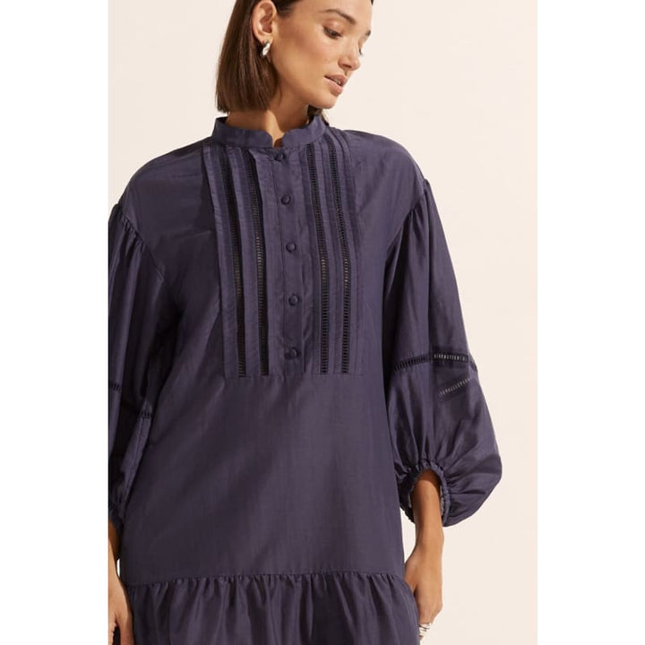 Festoon Dress | Indigo - Dress