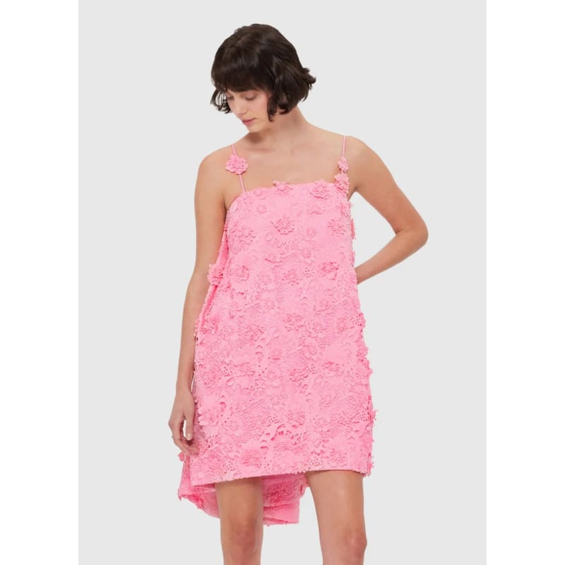 Fifi Lace Mini Dress | Bubblegum - Dress
