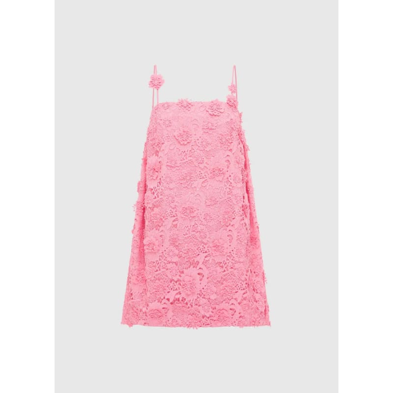 Fifi Lace Mini Dress | Bubblegum - Dress