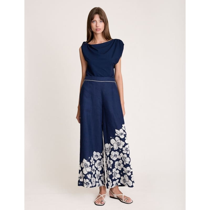 Fleur Pant | Navy - Bottoms