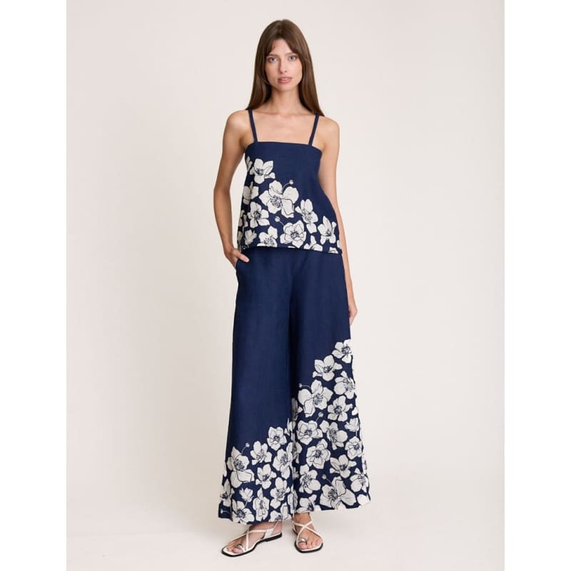 Fleur Pant | Navy - Bottoms