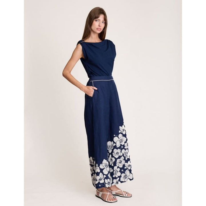 Fleur Pant | Navy - Bottoms