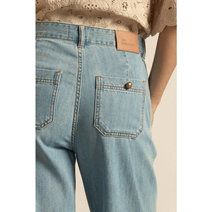 Flint Jean | Light Washed Denim - Bottoms