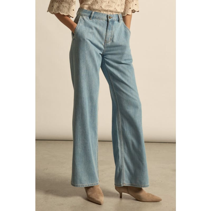 Flint Jean | Light Washed Denim - Bottoms