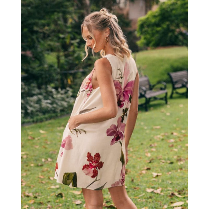 Floral Fantasy Mini Dress - Dress