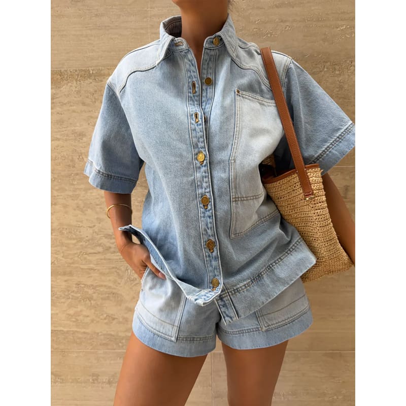 Florence Denim Shirt - Tops