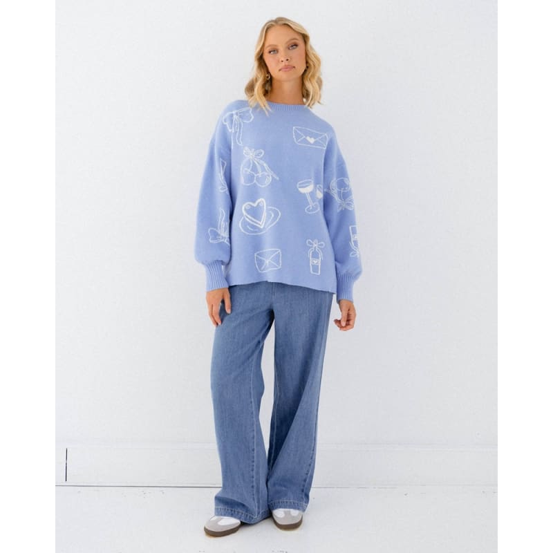 Florence Jumper | Blue - Knitwear