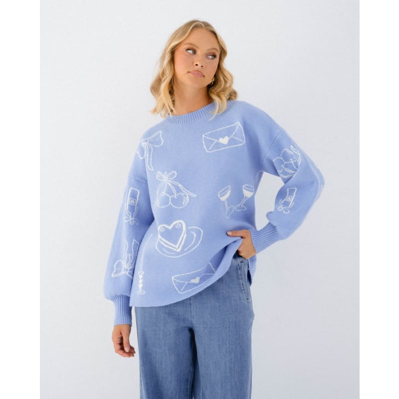 Florence Jumper | Blue - Knitwear