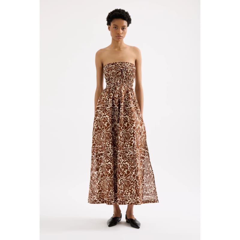 Florense Shirred Maxi Dress - Dress