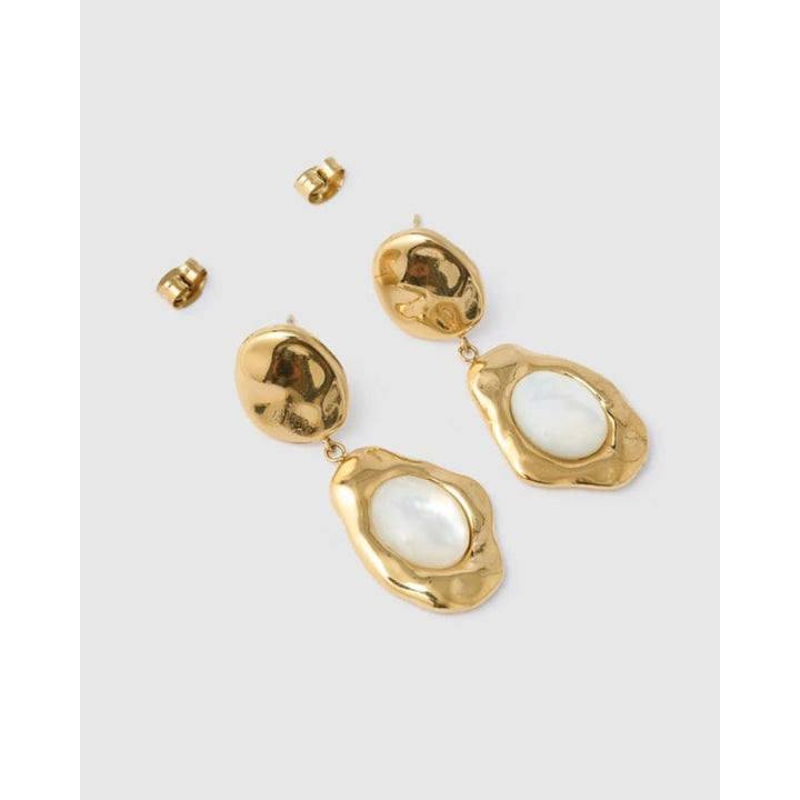 Florentine Mother of Pearl Earrings - Jewellery