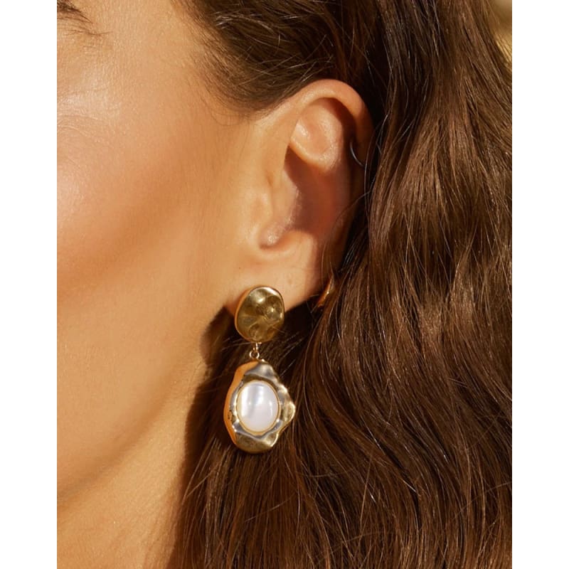 Florentine Mother of Pearl Earrings - Jewellery