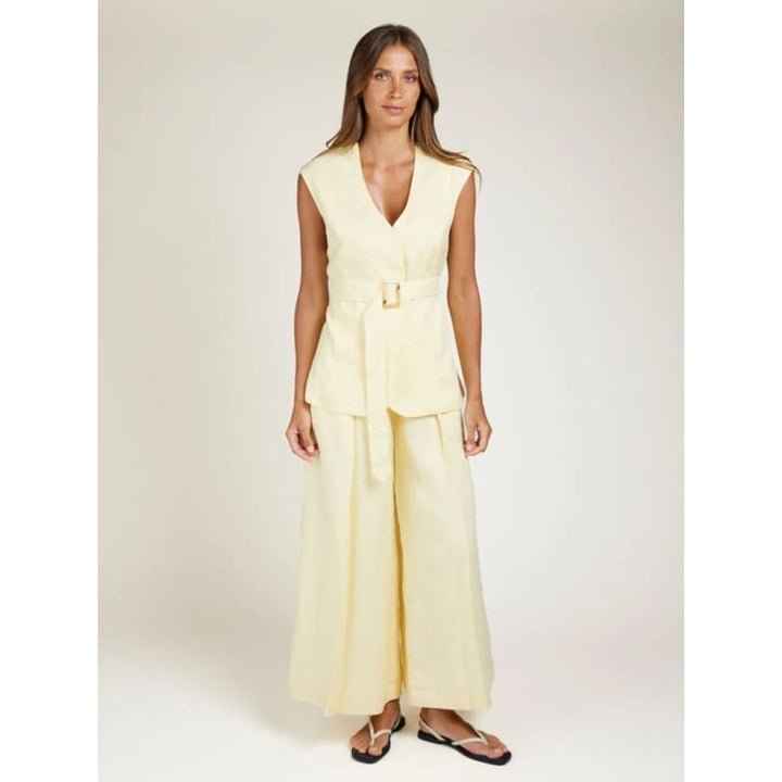 Fold Pant | Lemon - Bottoms