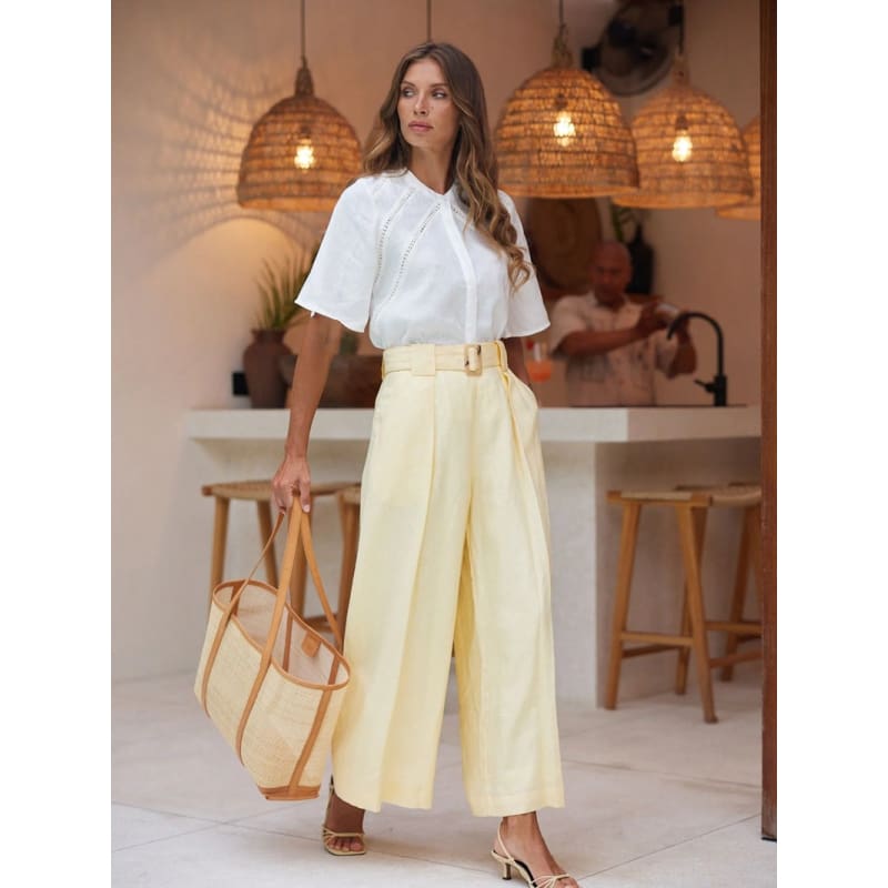 Fold Pant | Lemon - Bottoms