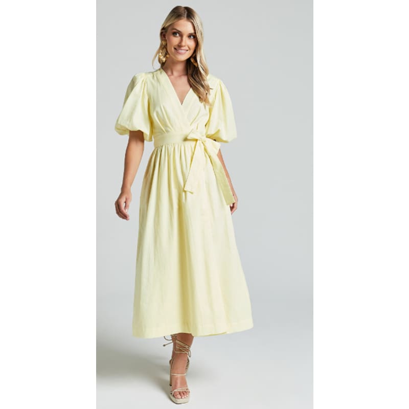 Franc Midi Dress | Lemon - Dress