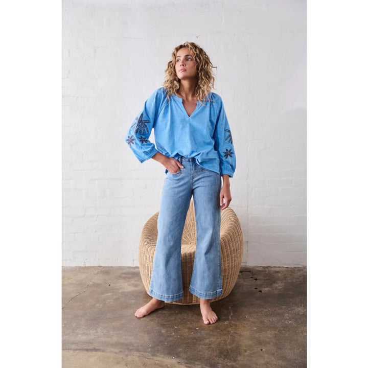 Freya Jean | 70’s Blue - Bottoms