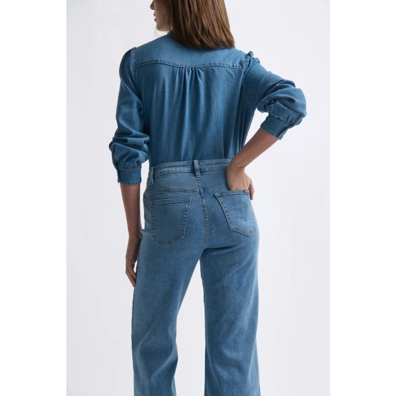Freya Jean | Leather Pocket 70’s Blue - Bottoms