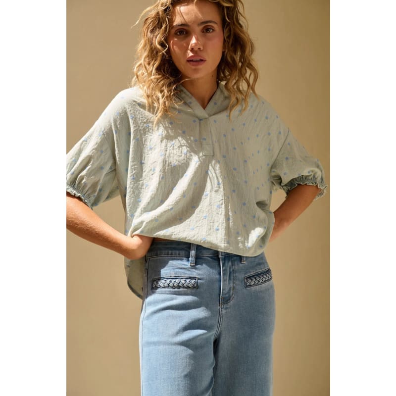 Freya Jean | Plait Pocket 70’s Blue - Bottoms