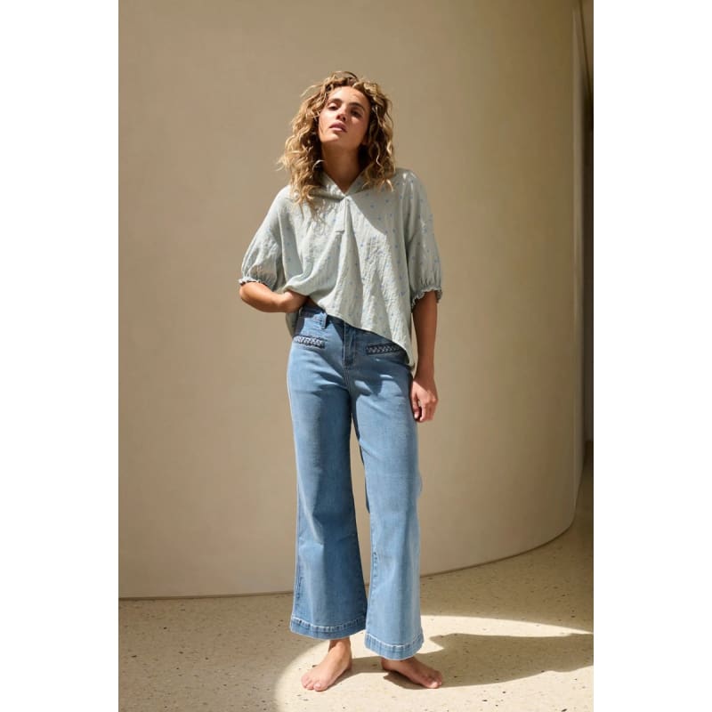 Freya Jean | Plait Pocket 70’s Blue - Bottoms