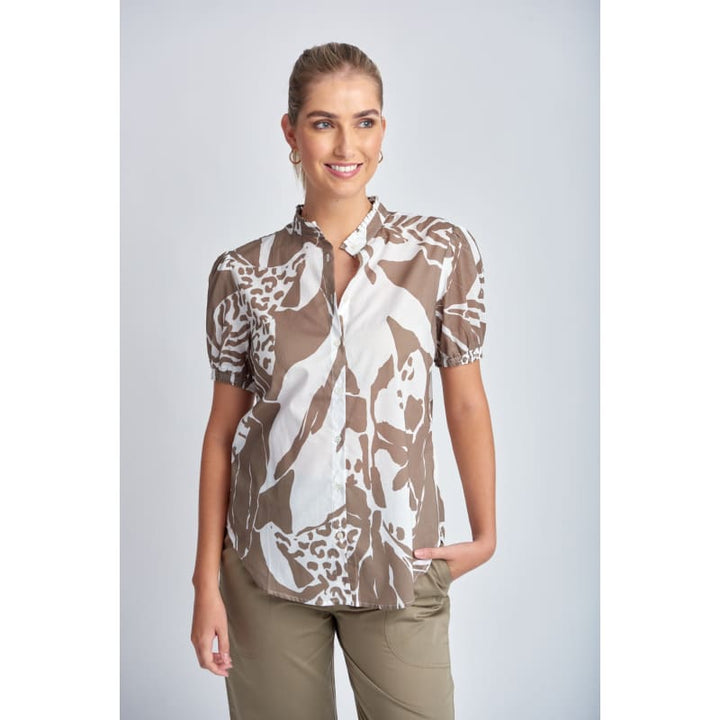 Frill Collared Shirt | Twig Jungle - Tops