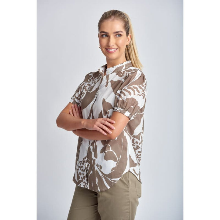 Frill Collared Shirt | Twig Jungle - Tops