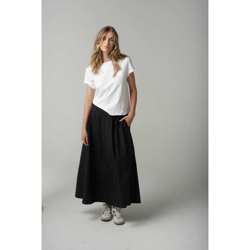 Full Maxi Skirt | Black C1564 Bottoms
